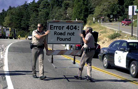 Error 404 - road not found